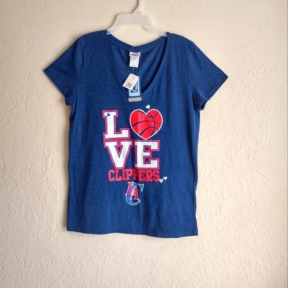 NBA LA Clippers Women's Blue T Shirt Size XL